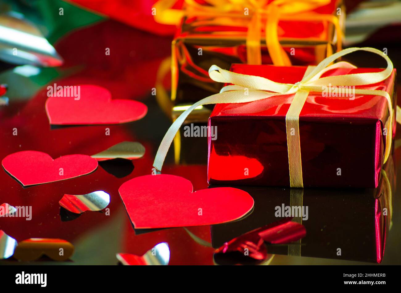 Sfondo romantico per la festa di San Valentino Foto Stock