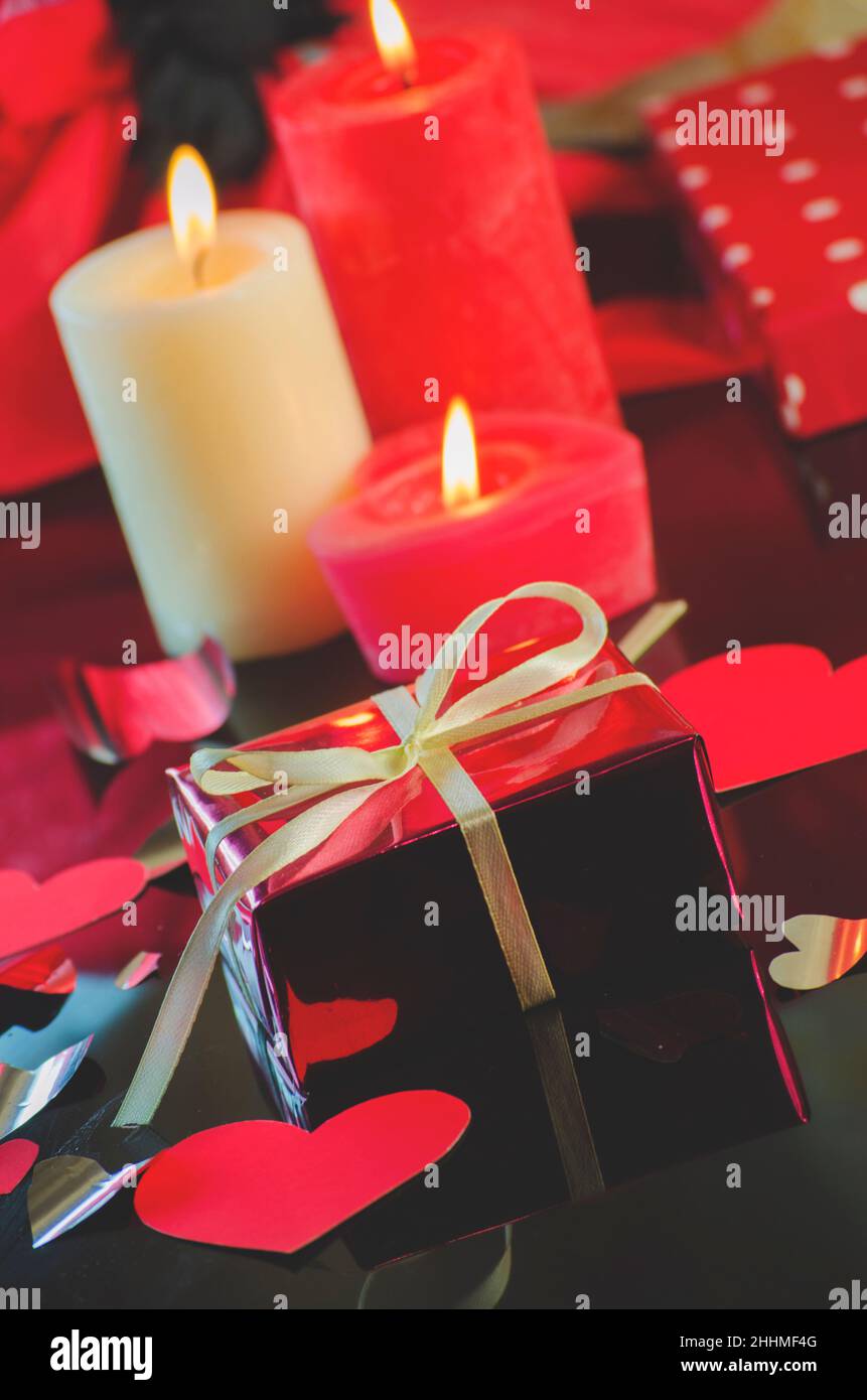 Sfondo romantico per la festa di San Valentino Foto Stock