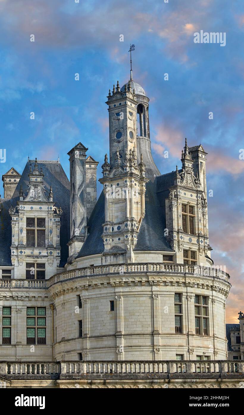 Castello Rinascimentale Il Château de Chambord, Centre-Val de Loire, un castello rinascimentale ...