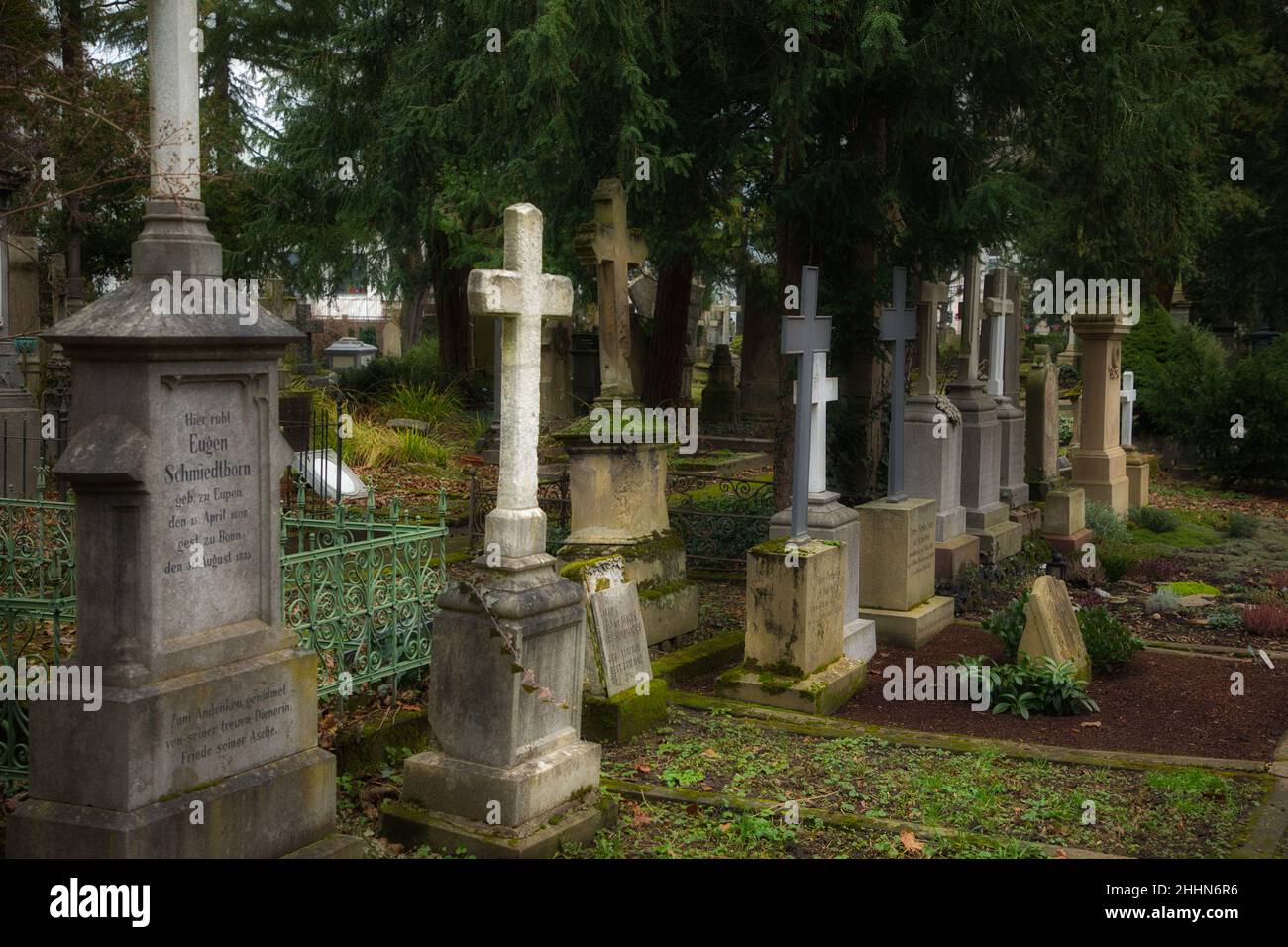 Alter Friedhof Bonn Foto Stock