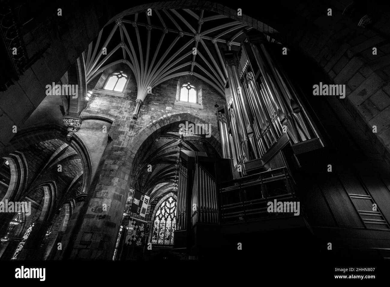 La Cattedrale di St Giles, o High Kirk of Edinburgh, è una chiesa parrocchiale della Chiesa di Scozia, situata nel centro storico di Edimburgo. L'edificio corrente w Foto Stock La Cattedrale di St Giles, o High Kirk of Edinburgh, è una chiesa parrocchiale della Chiesa di Scozia, situata nel centro storico di Edimburgo. L'edificio corrente w Foto Stock