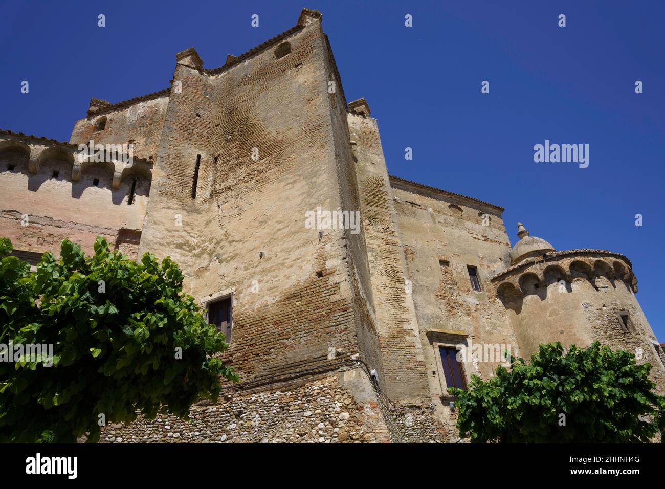 Esterno dello storico castello di Serracapriola, in provincia di Foggia, Puglia, Italia Foto Stock