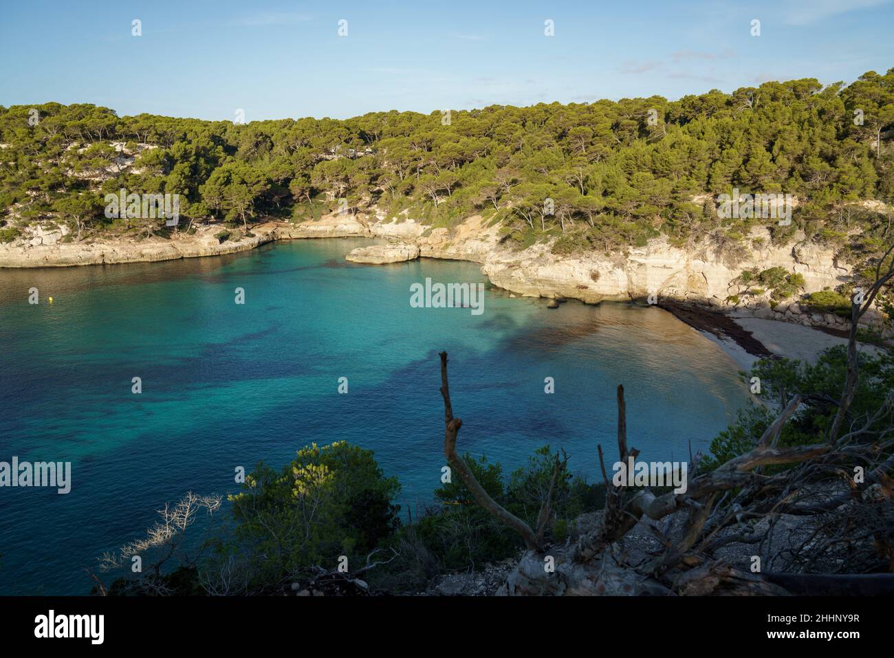 Cartolina estiva sull'isola di Minorca. Foto Stock