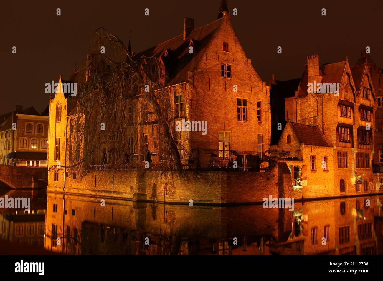 Bruges fuori orario (Bruges, Belgio) Foto Stock