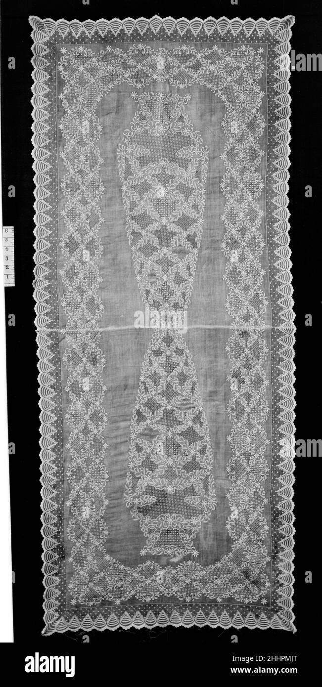 Copertura 19th secolo Filippine, Manila. Coperchio. Filippine, Manila. 19th secolo. Fibra di ananas. Tessuti ricamati Foto Stock