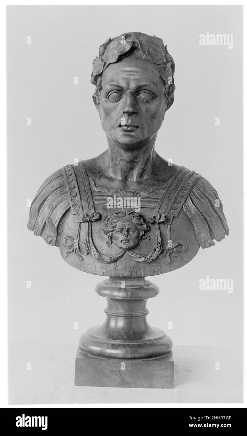 Giulio Cesare 16th–17th secolo Nord Europa. Giulio Cesare. Europa settentrionale. 16th–17th secolo. Noce. Scultura Foto Stock