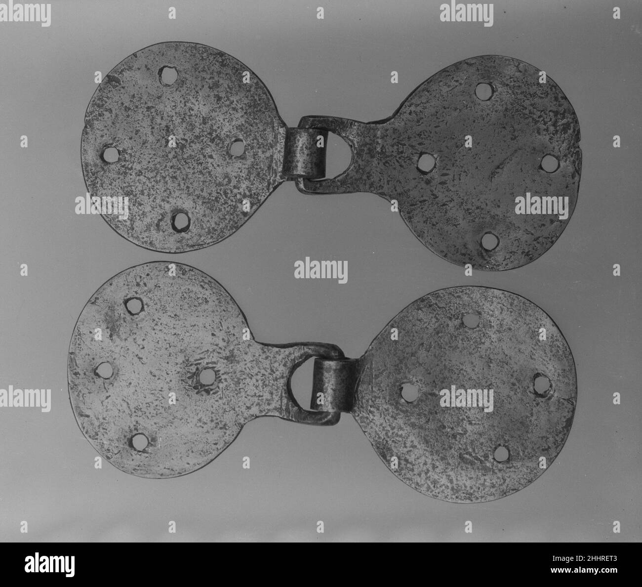 Cerniera 1700–1730 americana. Cerniera. Americano. 1700–1730. Ferro battuto. Fabbricato in Pennsylvania, Stati Uniti Foto Stock