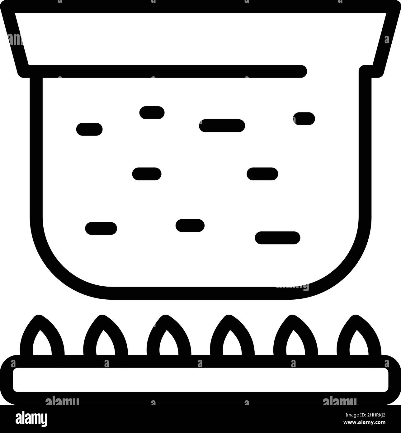 Vettore contorno icona pressione di fabbrica. Ruota per auto. Pneumatici jdm Illustrazione Vettoriale
