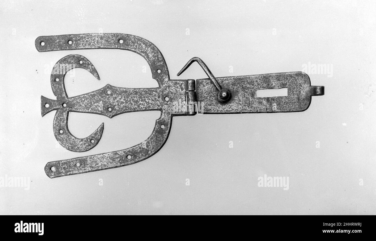 HASP 1770–1830 americano. HASP. Americano. 1770–1830. Ferro battuto. Fabbricato in Pennsylvania, Stati Uniti Foto Stock