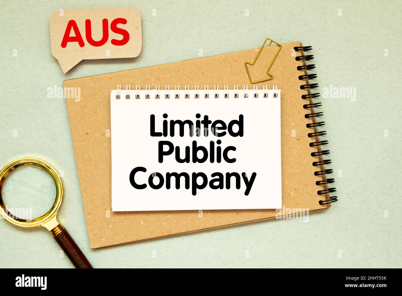 Acronimo di PLC come Public Limited Company. Foto Stock