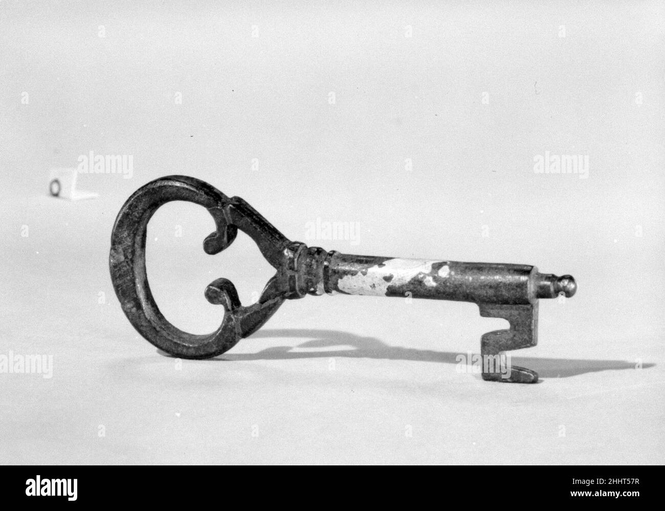 Pin Key 17th–18th secolo probabilmente italiano. Chiave PIN. Probabilmente italiana. 17th–18th secolo. Ferro battuto. Ferro metallurgato Foto Stock