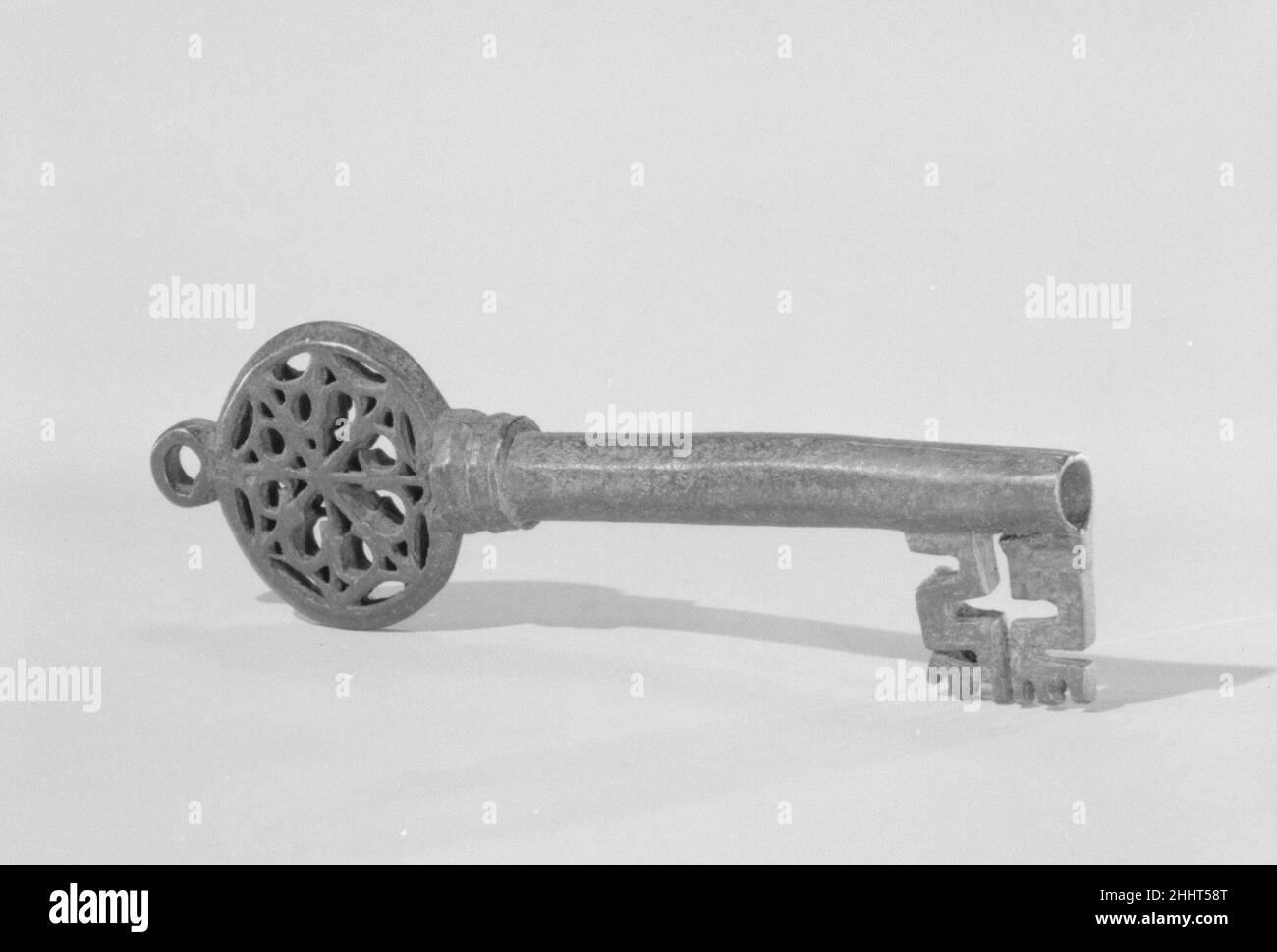 Cassettiera o chiave del petto 16th secolo italiano. Chiave del cassettiere o del torace. Italiano. 16th secolo. Ferro battuto. Ferro metallurgato Foto Stock