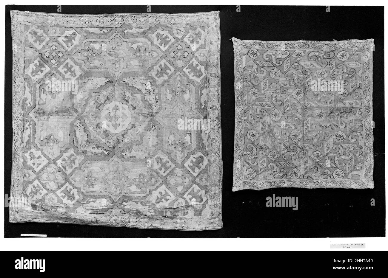 Copertura 18th secolo. Coperchio. 18th secolo. Seta su tamina. Attribuito al Caucaso. Tessuti ricamati Foto Stock