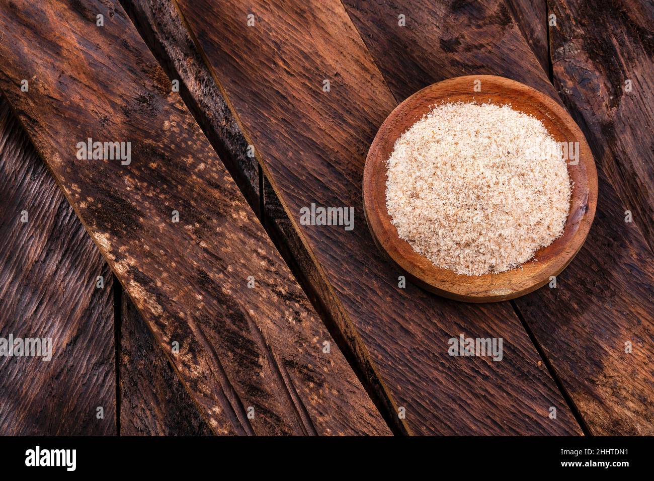 Fibra di guscio di Psycho asciutta per alleviare la costipazione Foto Stock