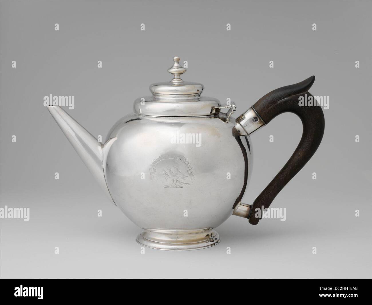 Teapot 1725–1735 Benjamin Wynkoop Jr.. Teiera 8406 Foto Stock