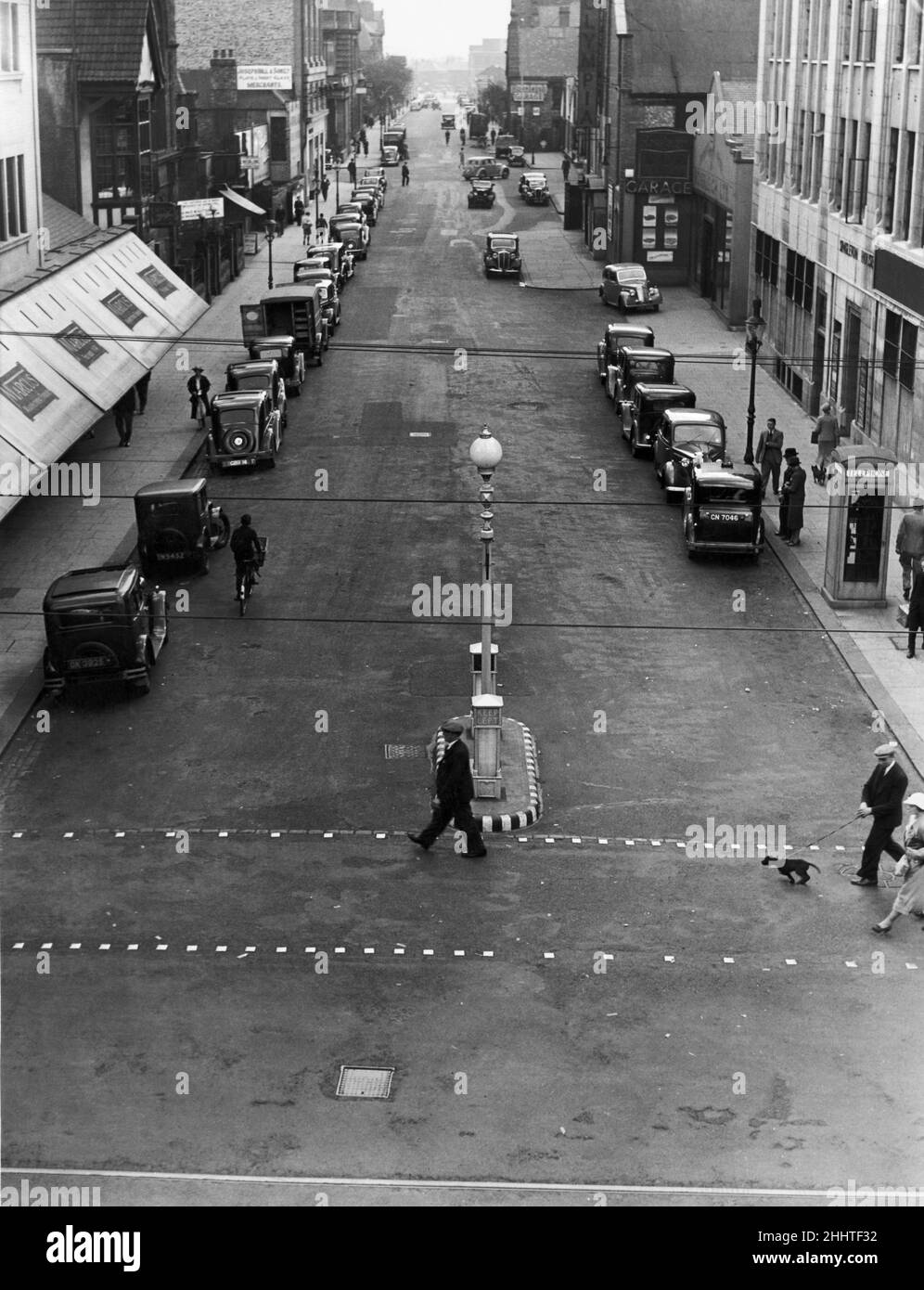 Northumberland Road, Newcastle. 5th luglio 1938 Foto Stock