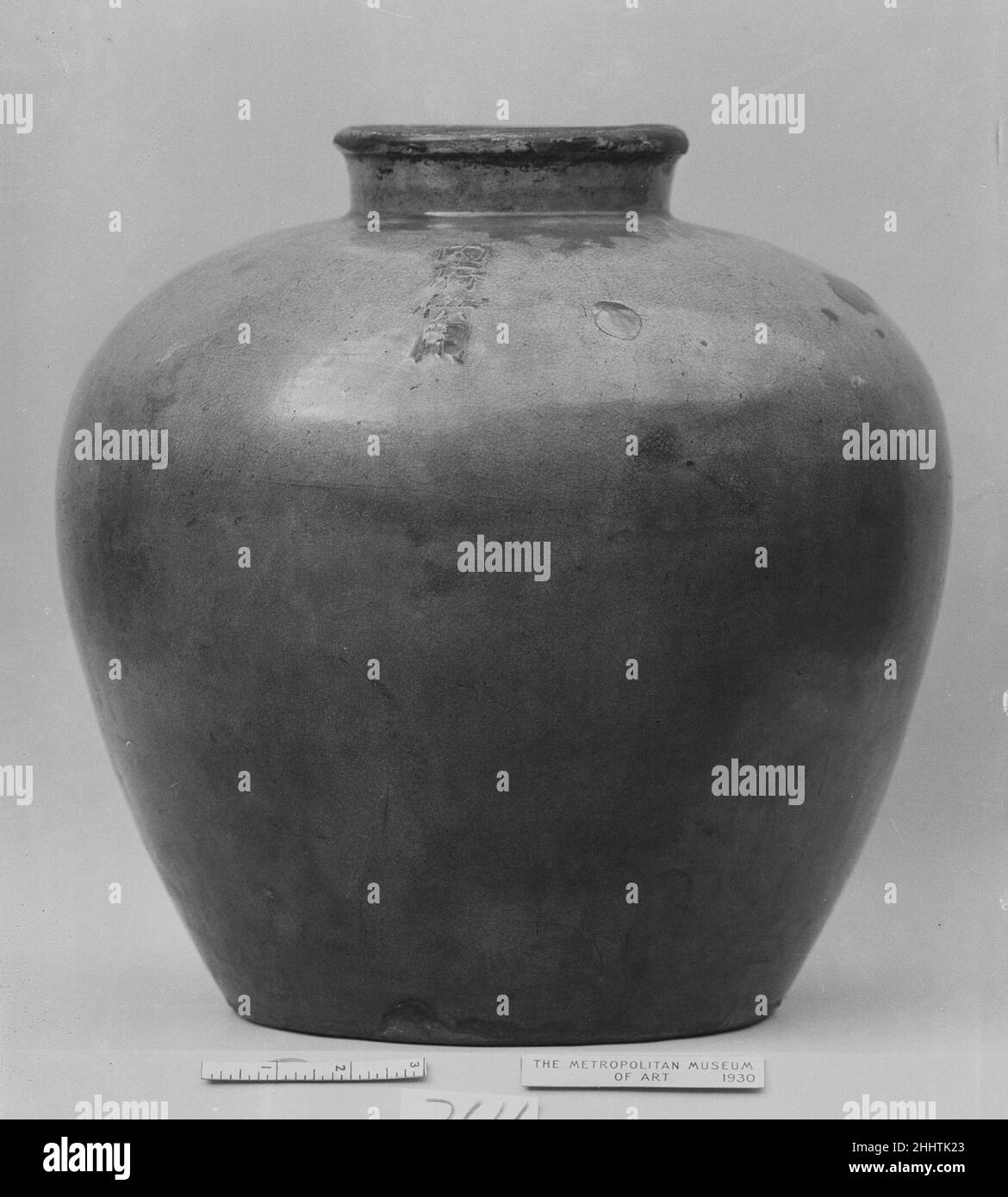 Vaso Cina. Vaso. Cina. Gres rosso. Dinastia Yuan (1271-1368). Ceramica Foto Stock