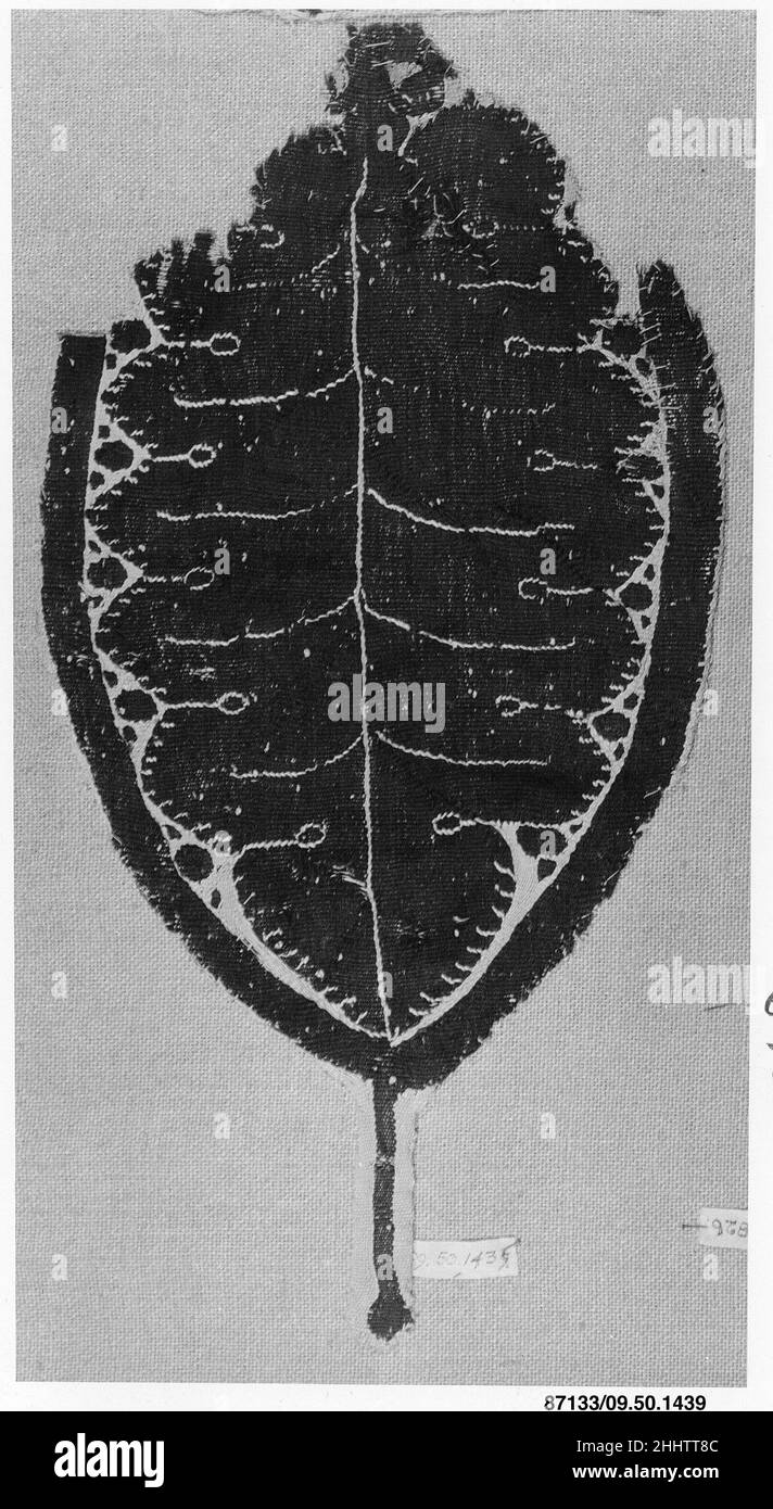 Pannello 4th–5th secolo. Pannello. 4th–5th secolo. Lino, lana; tessitura arazzi. Attribuito all'Egitto. Tessuti Foto Stock