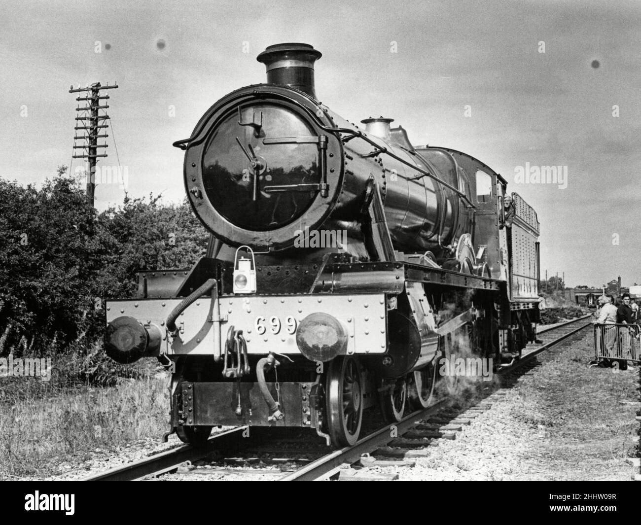 Locomotiva Witherslack Hall visto qui vicino a Derby 15th giugno 1950 Foto Stock