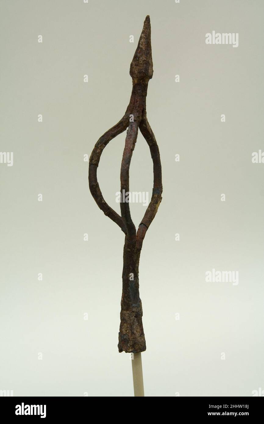 Arrowhead per un incendiario Arrow 2nd secolo romano. Arrowhead per una freccia incendiaria 34064 Foto Stock