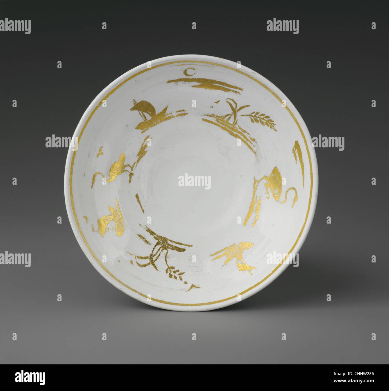 Piattino 18th secolo italiano o tedesco. Piattino 7237 Foto Stock