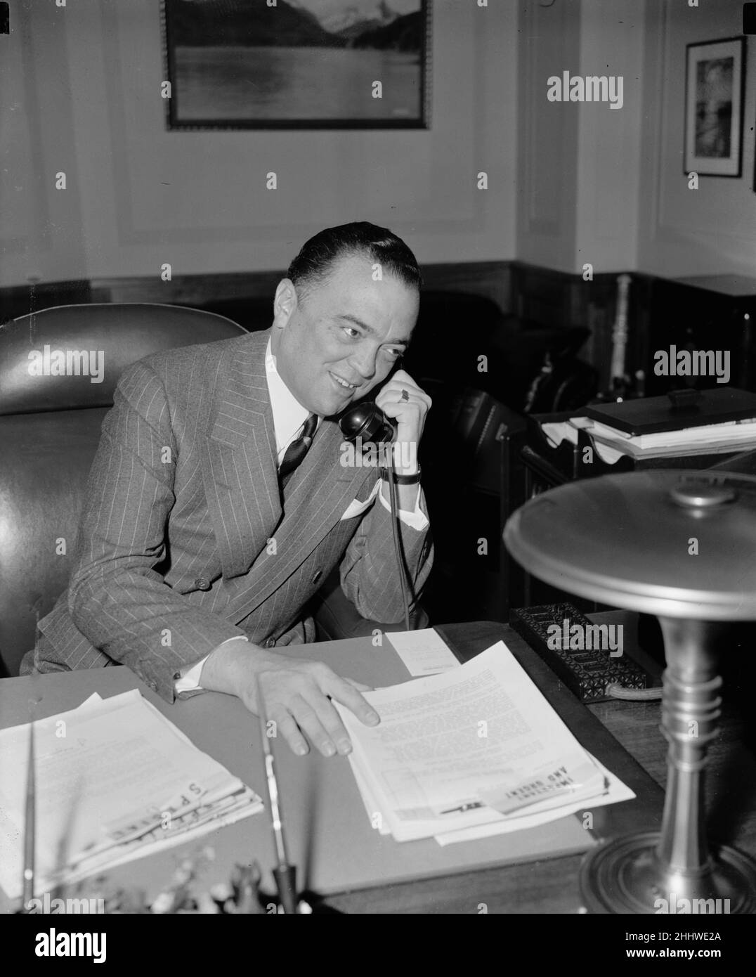 Ufficio federale delle indagini - FBI - Direttore J. Edgar Hoover. Foto Stock