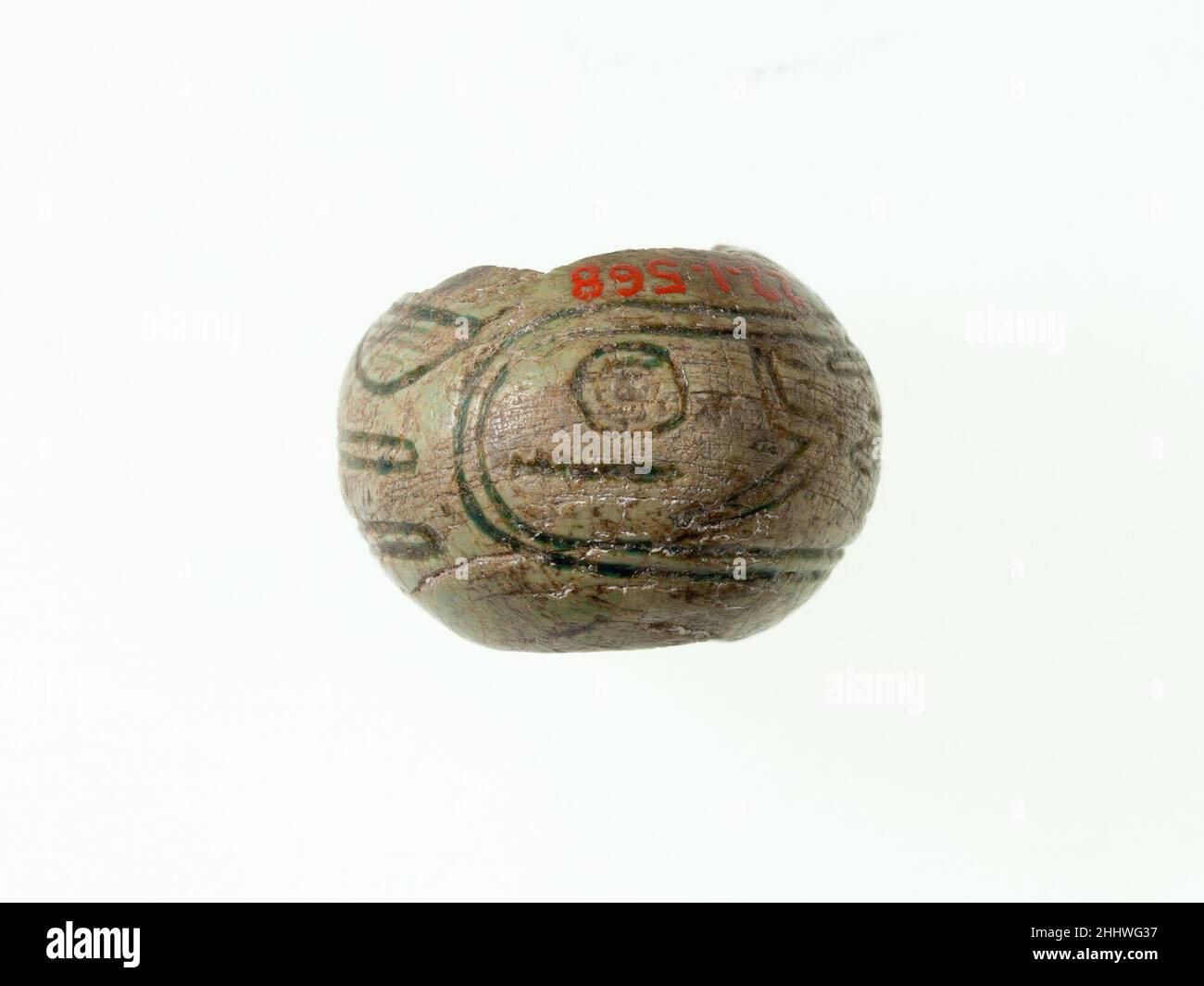 Perla con il nome di Amenemhat III ca. 1859–1813 a.C. Regno di mezzo. Perla con il nome di Amenemhat III 557025 Foto Stock