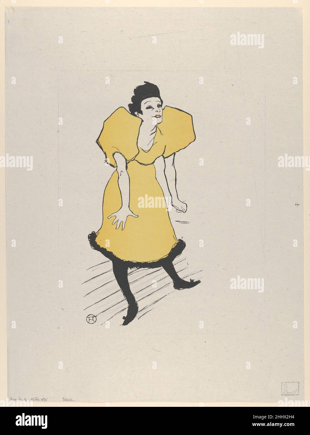 Polaire 1895 dopo Henri de Toulouse-Lautrec francese. Polaire 641158 Foto Stock