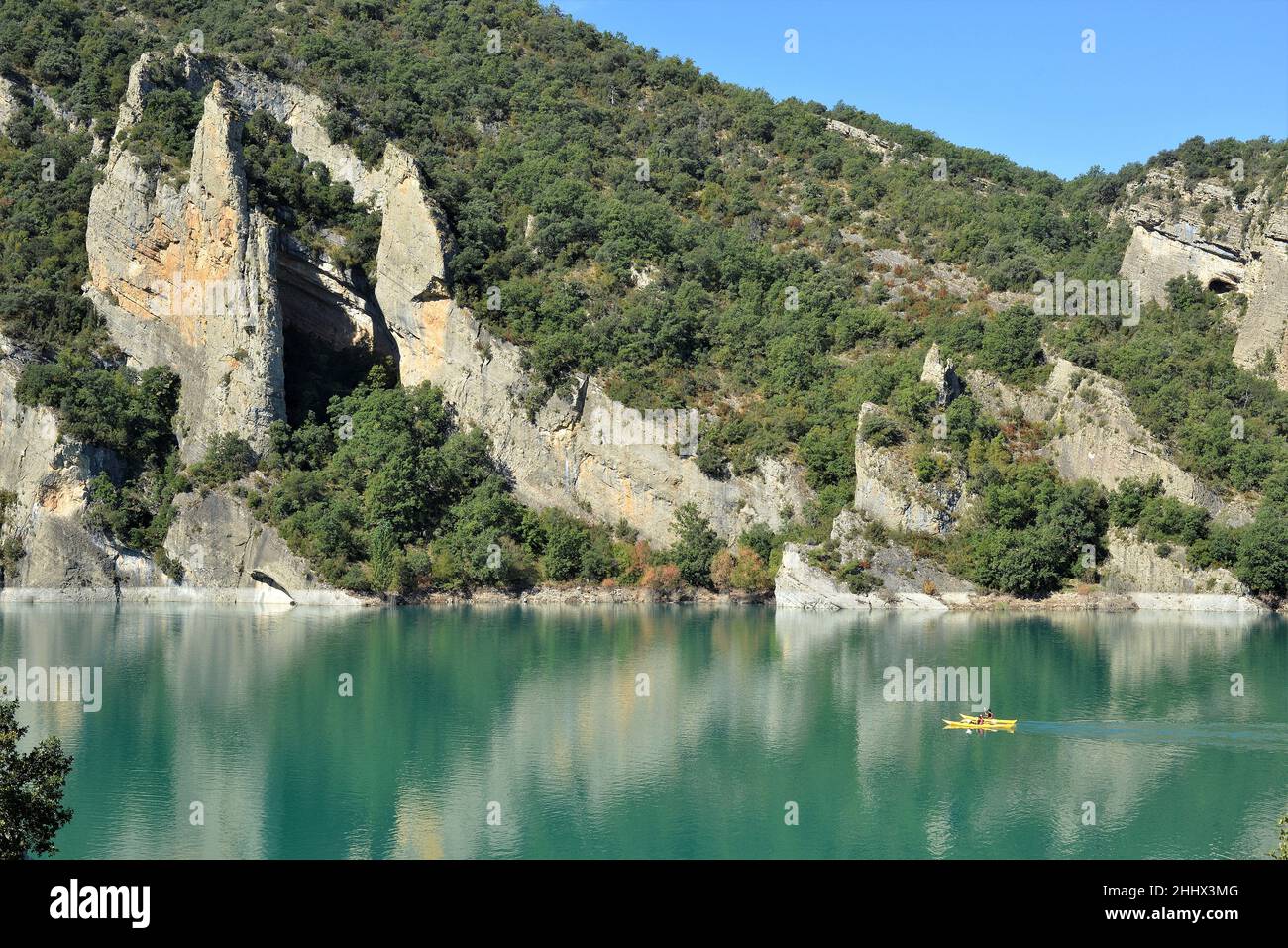 Gola di Mont-Rebei nella regione di Pallars Jussa, provincia di Lleida, Catalogna, Spagna Foto Stock
