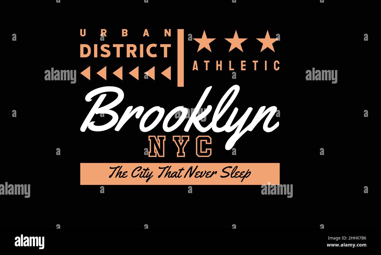 modello vettoriale di testo con monogramma urban t-shirt Illustrazione Vettoriale