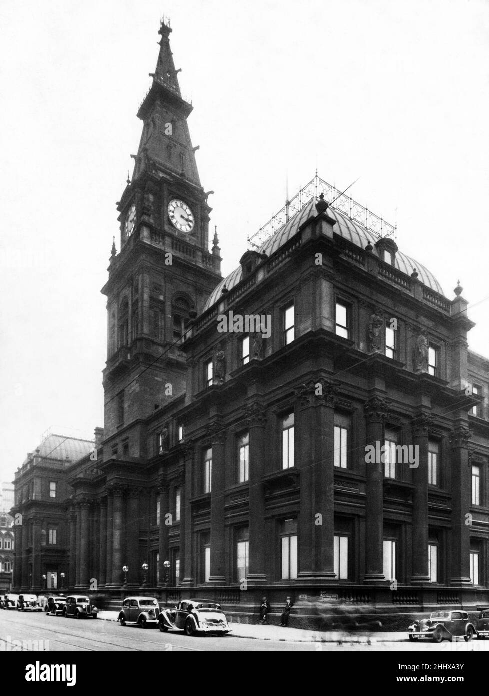 Edifici municipali, Dale Street, Liverpool, Merseyside. 31st dicembre 1947 Foto Stock