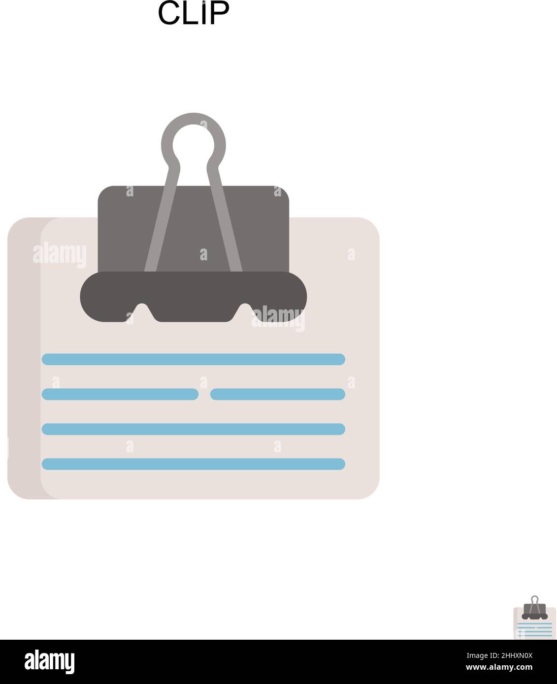 Icona Ritaglia vettore semplice. Modello di disegno del simbolo di illustrazione per l'elemento dell'interfaccia utente mobile Web. Illustrazione Vettoriale