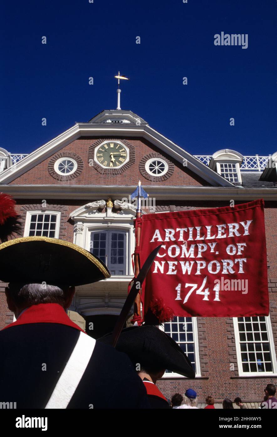 Battaglione di artiglieria Rhode Island Newport historique Foto Stock