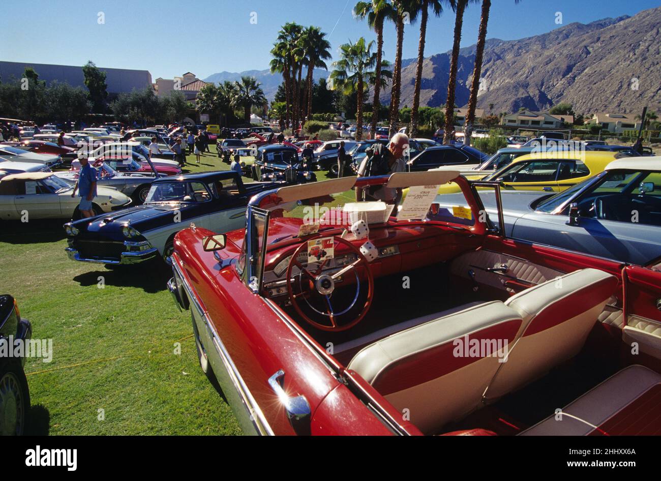 American car cultura california palmspring auto asta Foto Stock