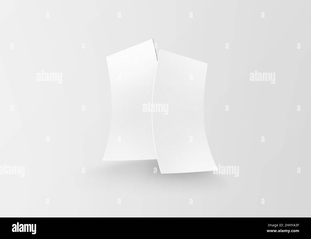 Flyer DL Mockup 3D rendering Foto Stock