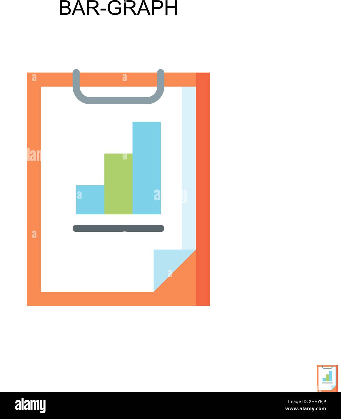 Icona vettoriale semplice per grafici a barre. Modello di disegno del simbolo di illustrazione per l'elemento dell'interfaccia utente mobile Web. Illustrazione Vettoriale