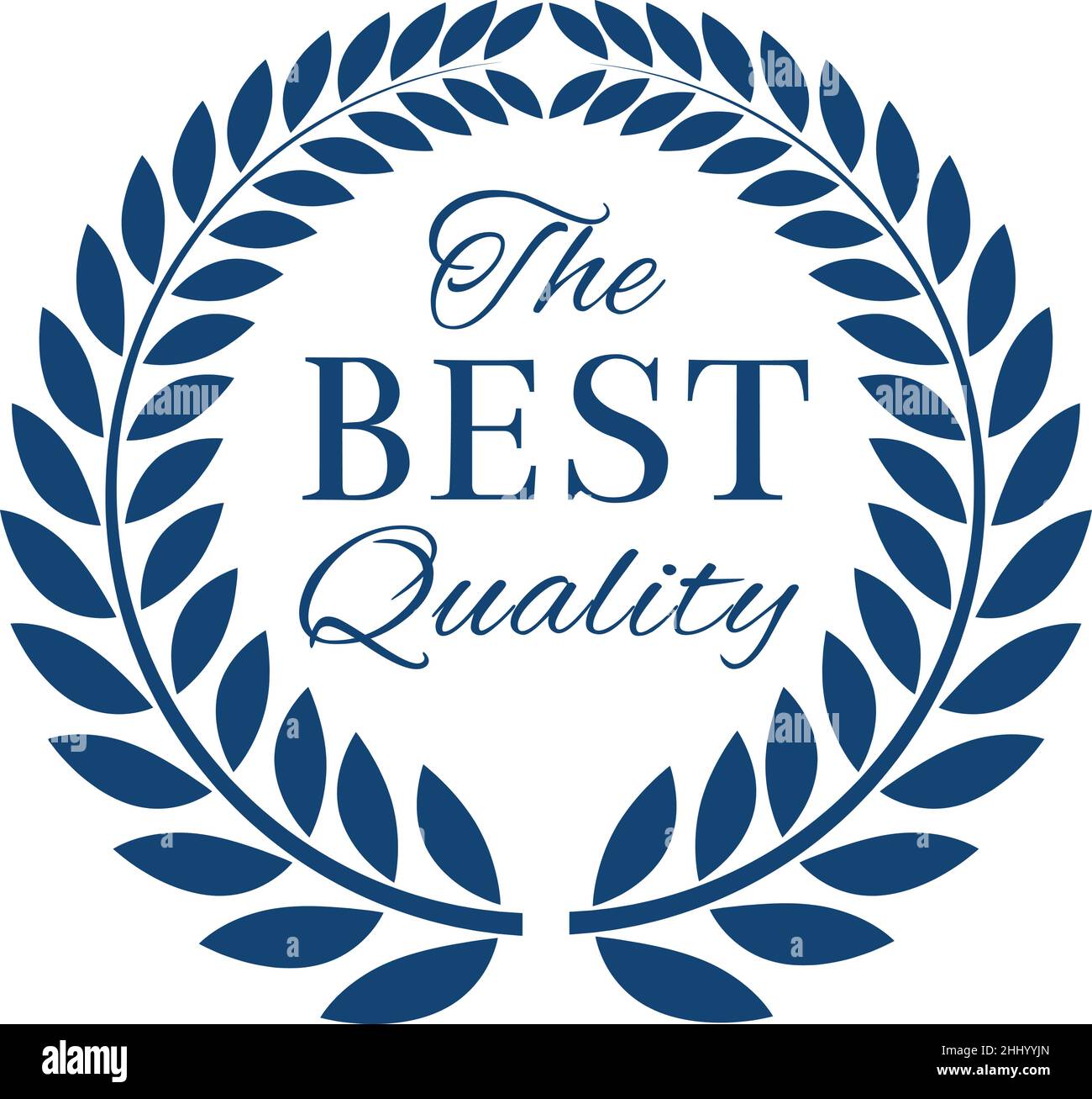 Etichetta della migliore qualità. Distintivo vincitore di premi in stile retrò Illustrazione Vettoriale