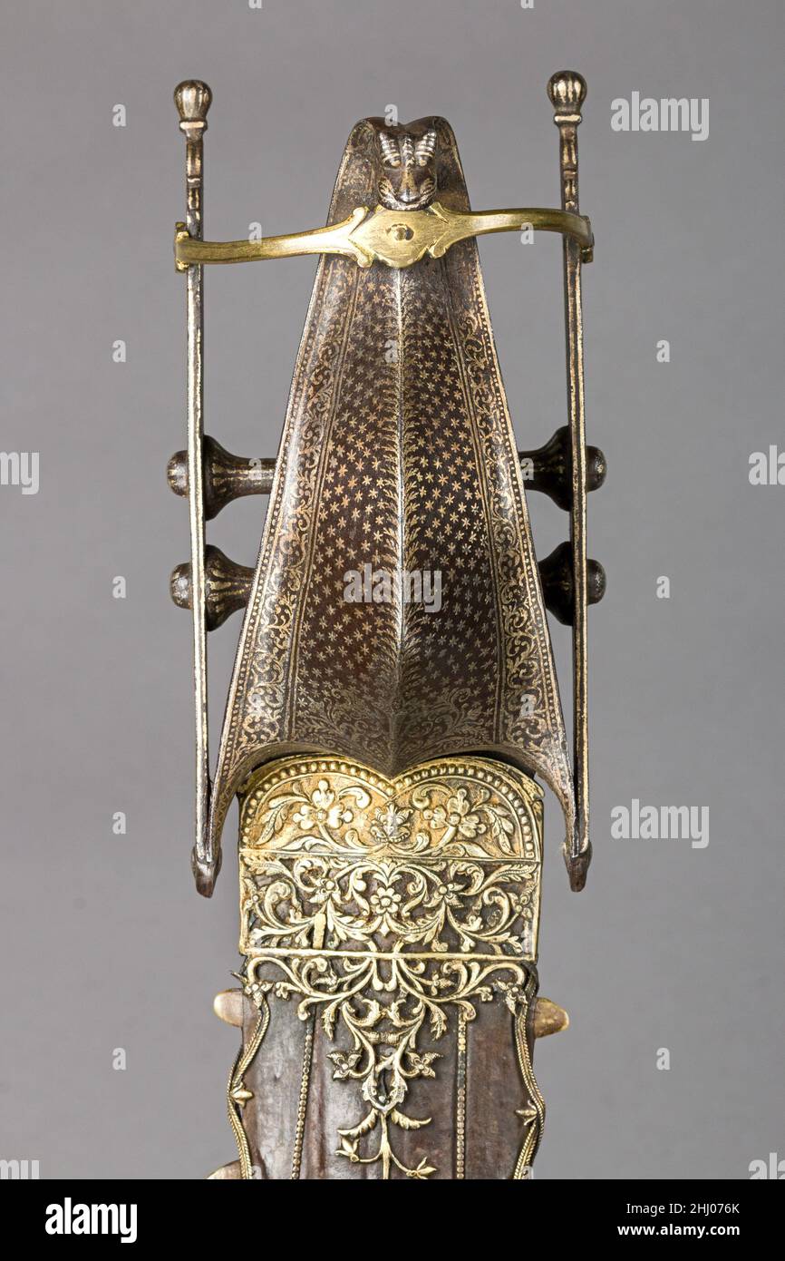 Pugnale (Katar) con guaina seconda metà 16th secolo indiano, Vijayanagara. Pugnale (Katar) con guaina 31541 Foto Stock