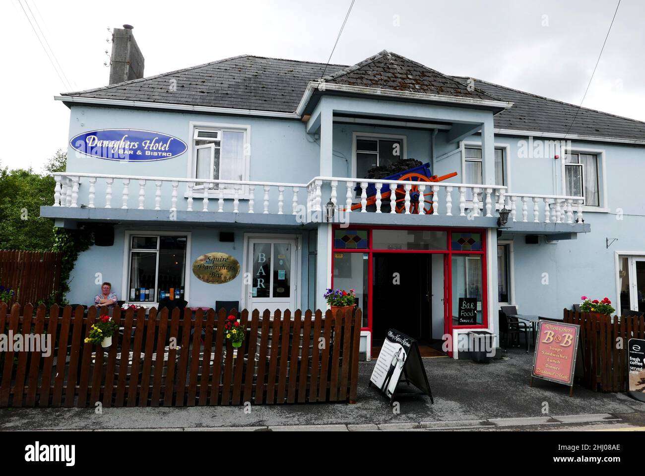 Danaghers Hotel, Cong, Mayo County, provincia Connacht, Repubblica d'Irlanda, Europa Foto Stock