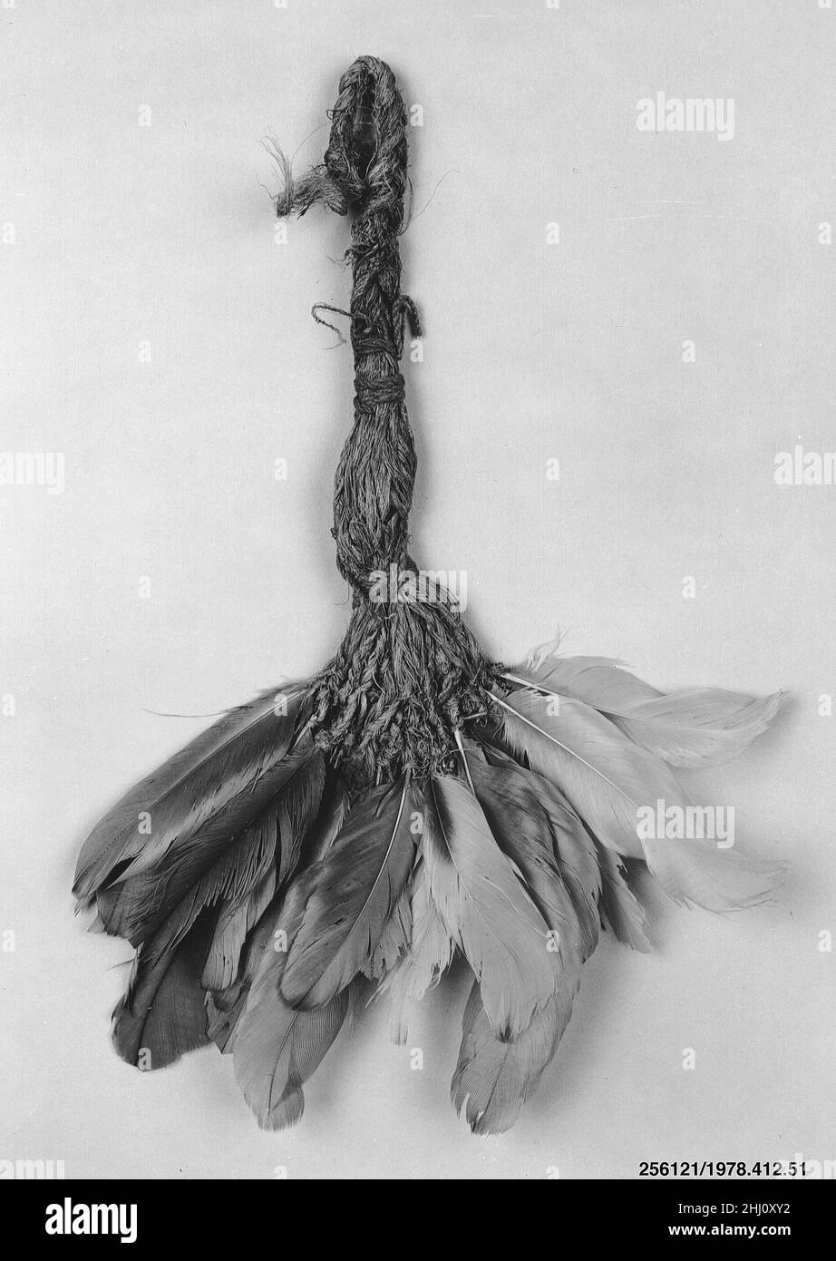 Ornamento piume 11th–15th secolo (?) Costa centrale o meridionale (?). Ornamento sfumato 310507 Foto Stock