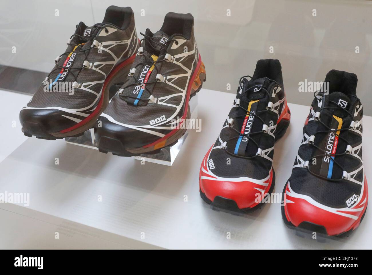 LE SNEAKERS ENTRANO NEL MUSEO AL MUSEE DE L'HOMME , PARIGI Foto Stock