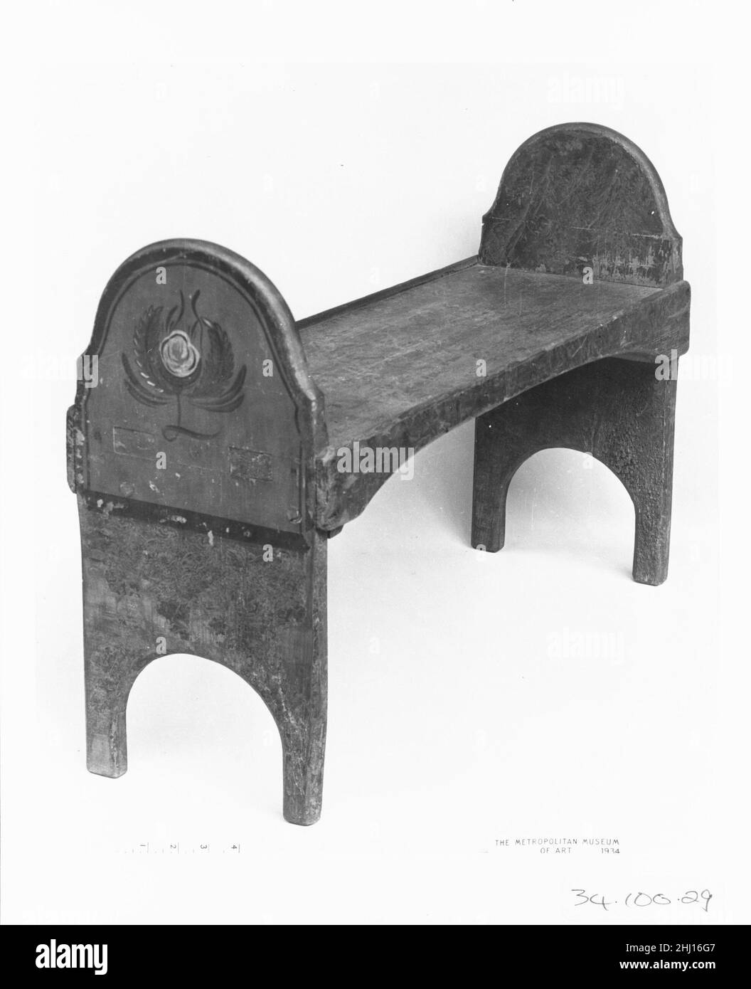 Sedile a slitta ca. 1800 americano. Sedile a slitta 457 Foto Stock