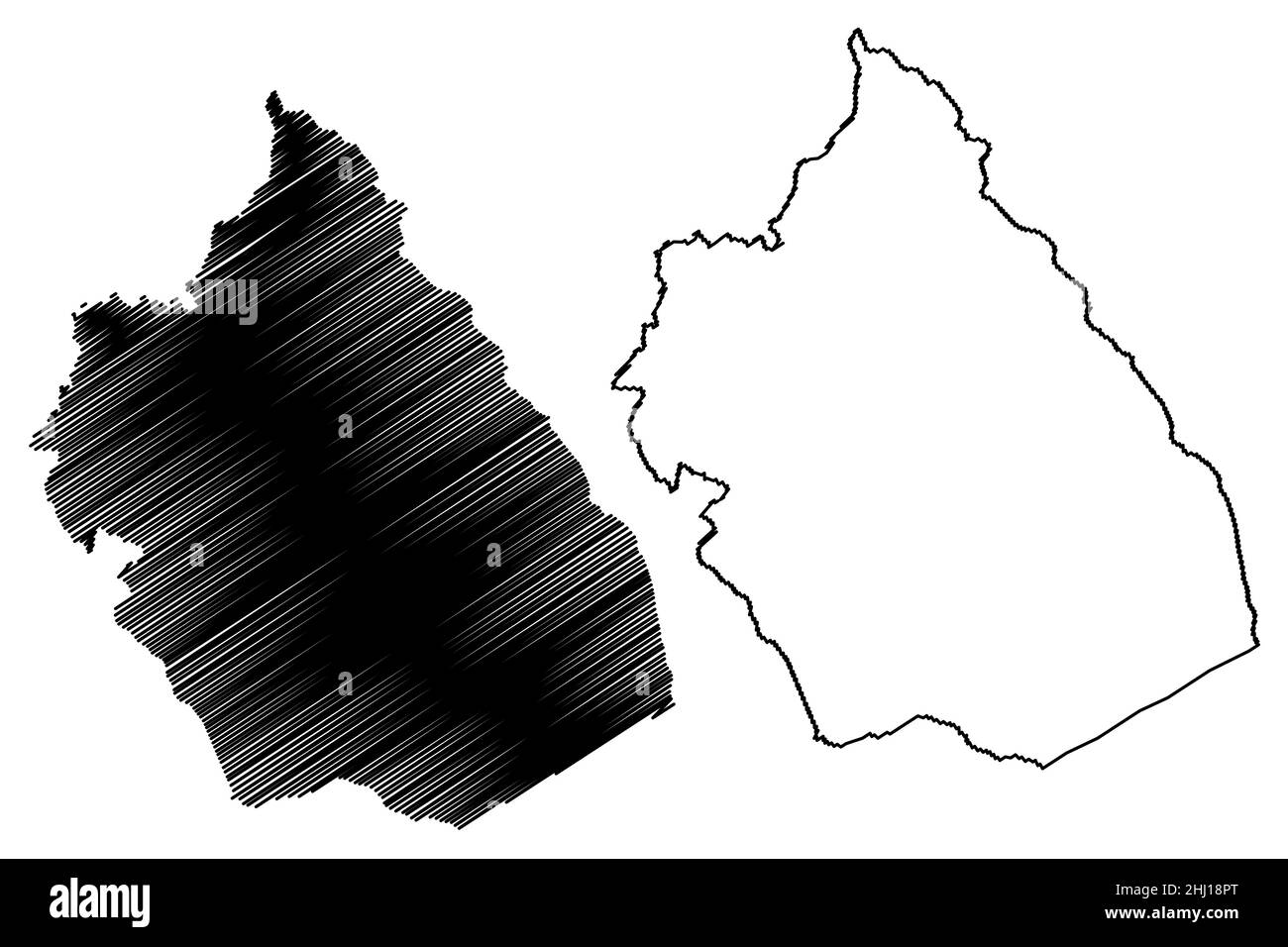Comune di Dom Basilio (Bahia, Comuni del Brasile, Repubblica Federativa del Brasile) illustrazione vettoriale della mappa, schizzo di scricchiolo Dom Basilio m Illustrazione Vettoriale