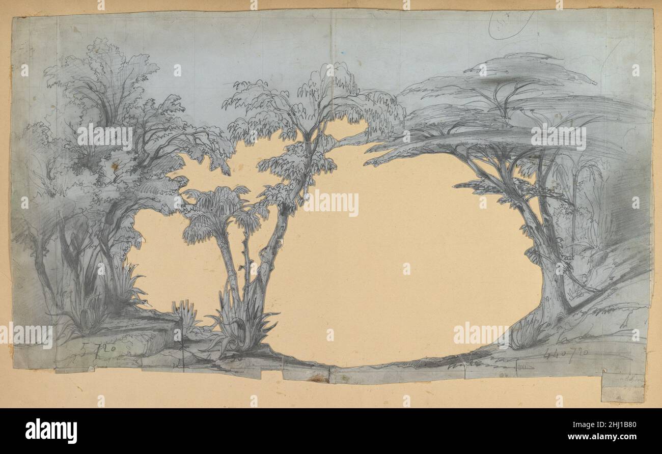 Design for a Stage Set 1830–90 Eugène Cicéri Francese. Progettazione di un set di tavole 387315 Foto Stock