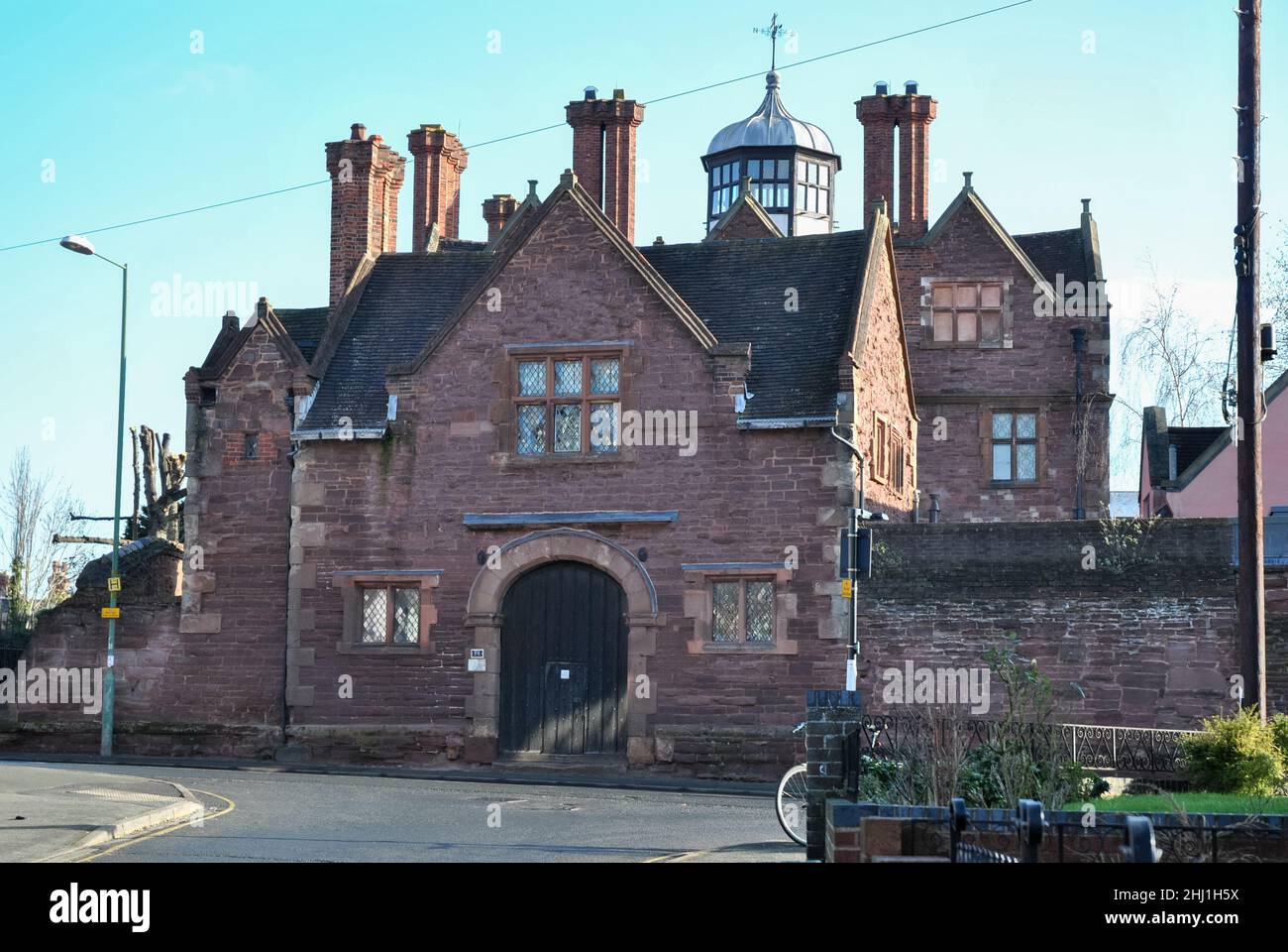 Whitehall Mansion, Shrewsbury Foto Stock