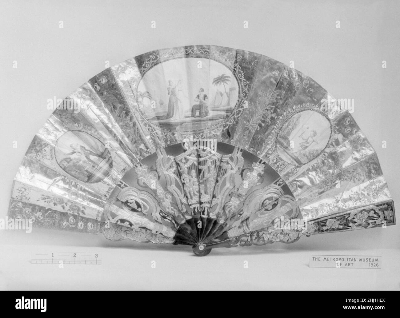 Fan inizio 19th secolo forse francese. Ventola 209537 Foto Stock