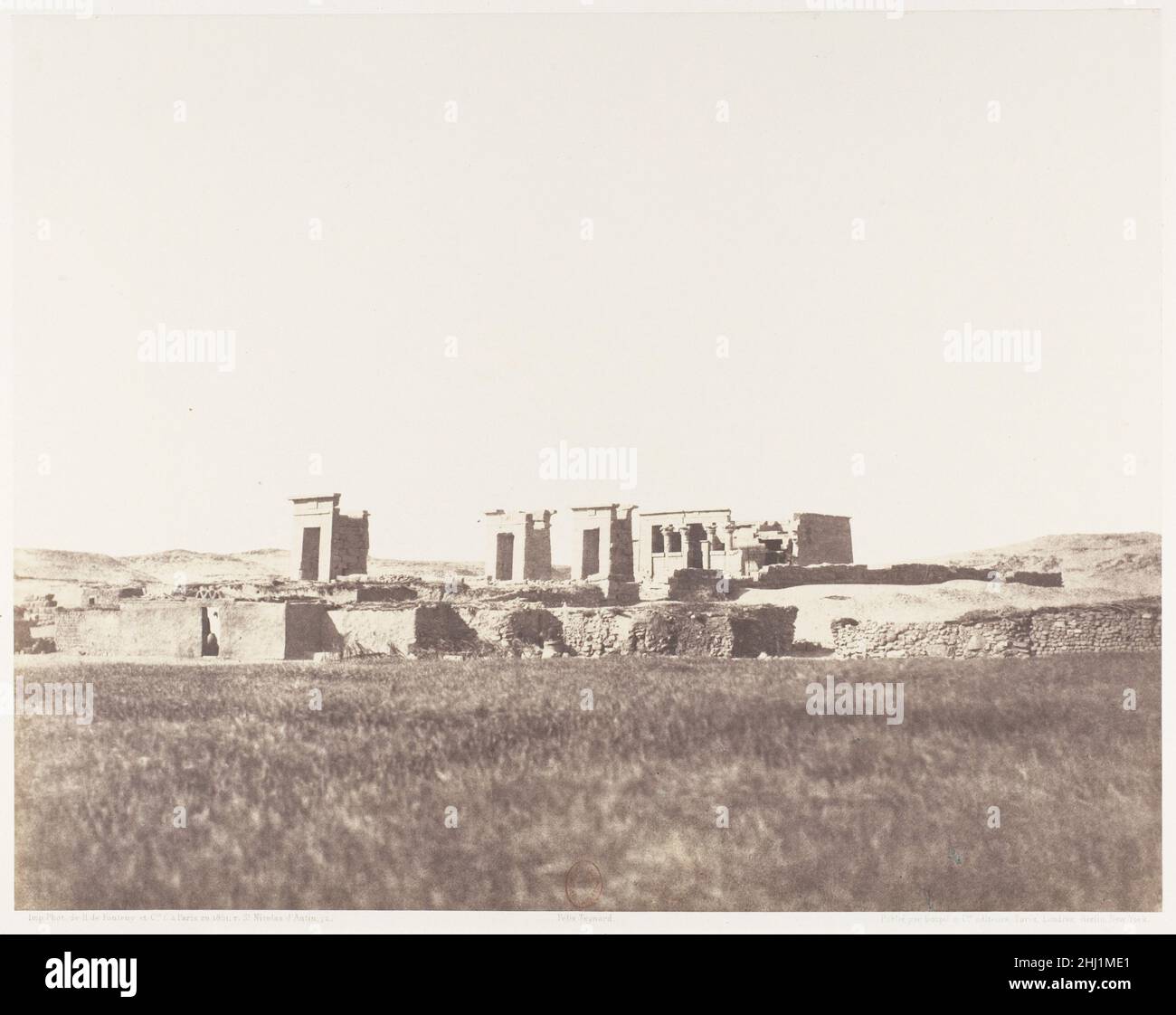 Débôd (Parembole), Vue Générale des Ruines 1851–52, stampato 1853–54 Félix Teynard Francese. Débôd (Parembole), Vue Générale des Ruines 261899 Foto Stock