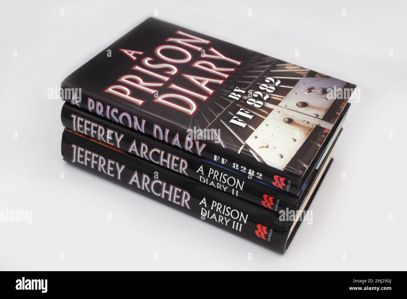 I libri del diario della prigione di Jeffrey Archer Foto Stock
