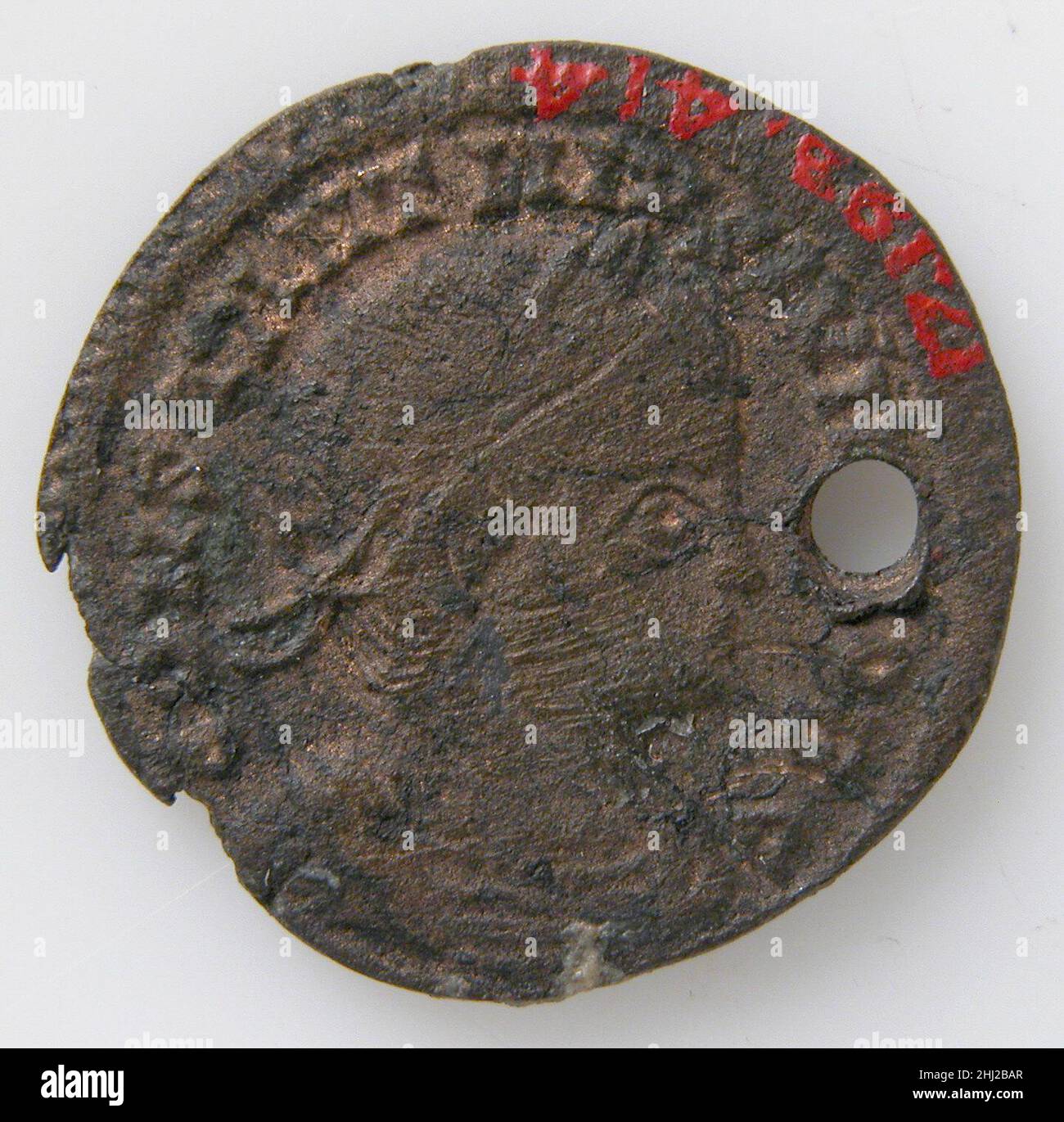 Moneta 4th secolo bizantino. Moneta 465759 Foto Stock