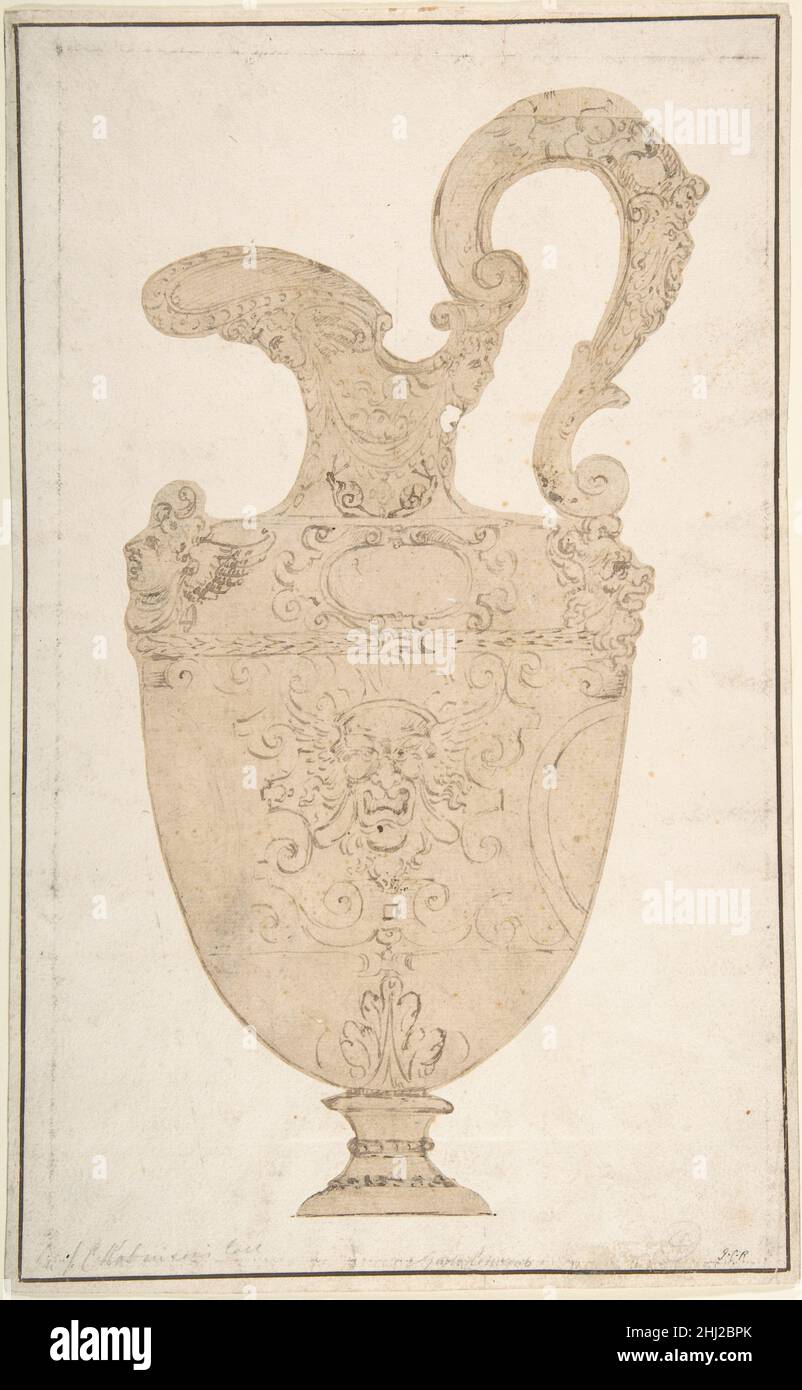 Design di Pitcher antico 16th secolo Anonimo, italiano, 16th secolo italiano. Design della brocca antica 388728 Foto Stock